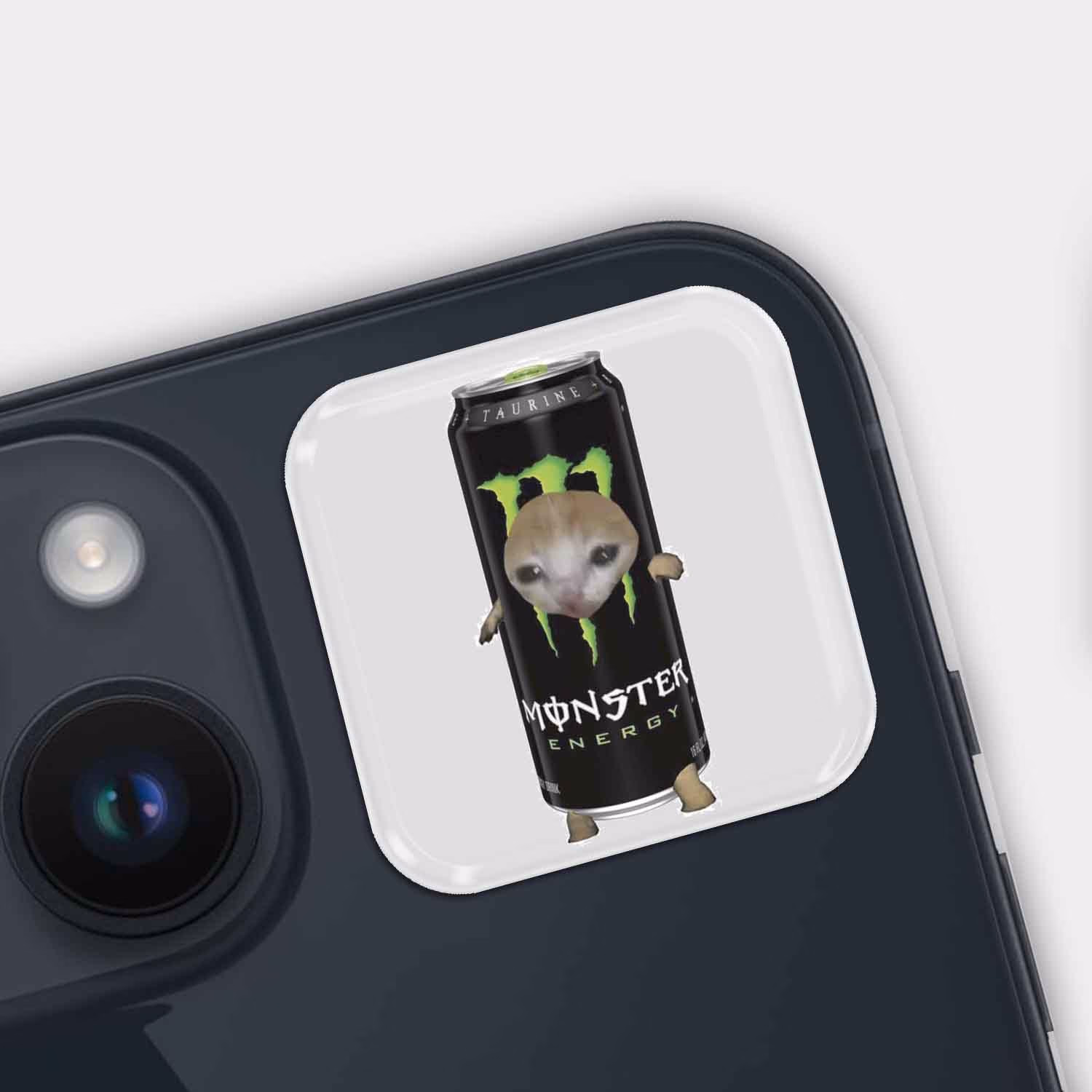 3D стикер "Котик-энергетик"