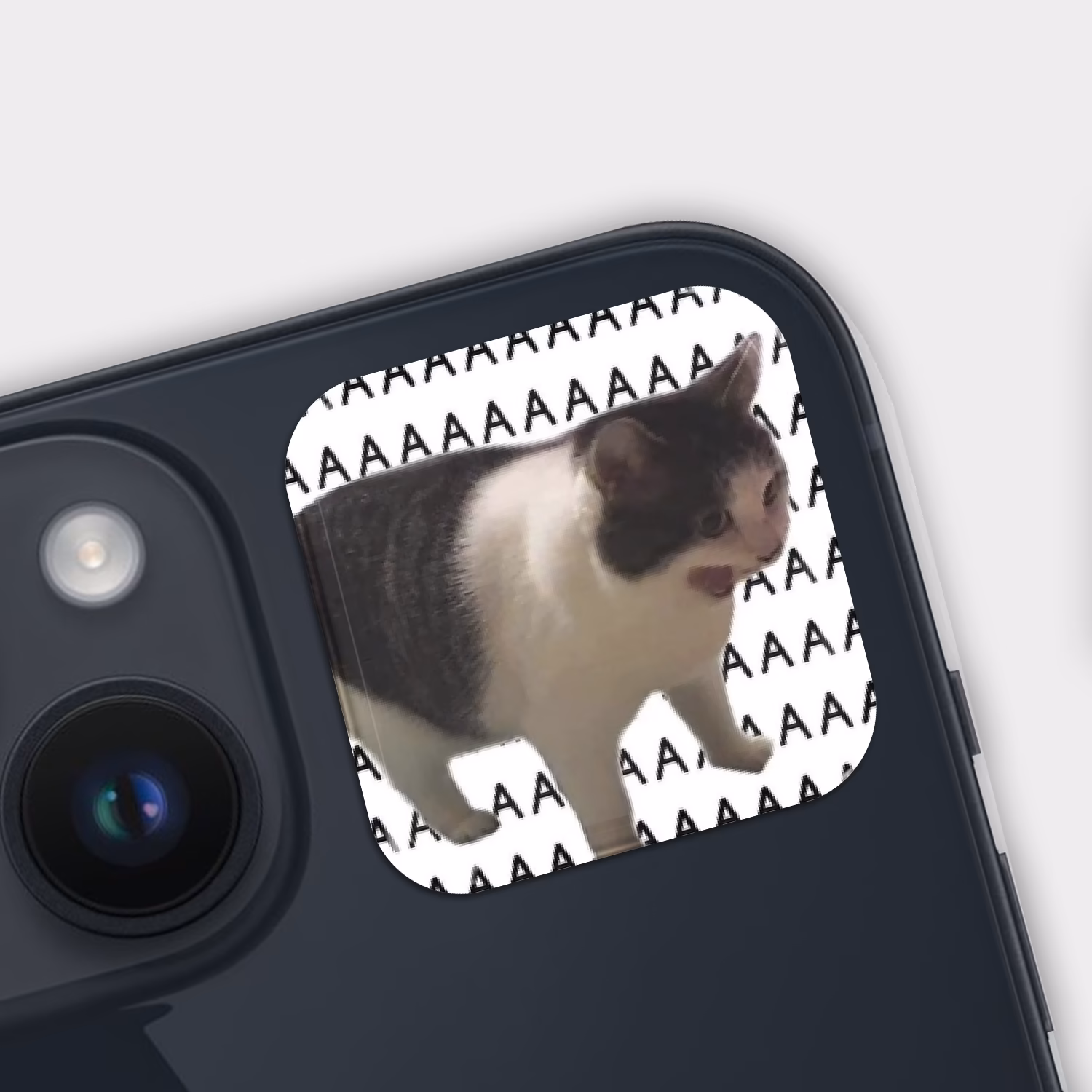 3D стикер "Мем кот ААААА"