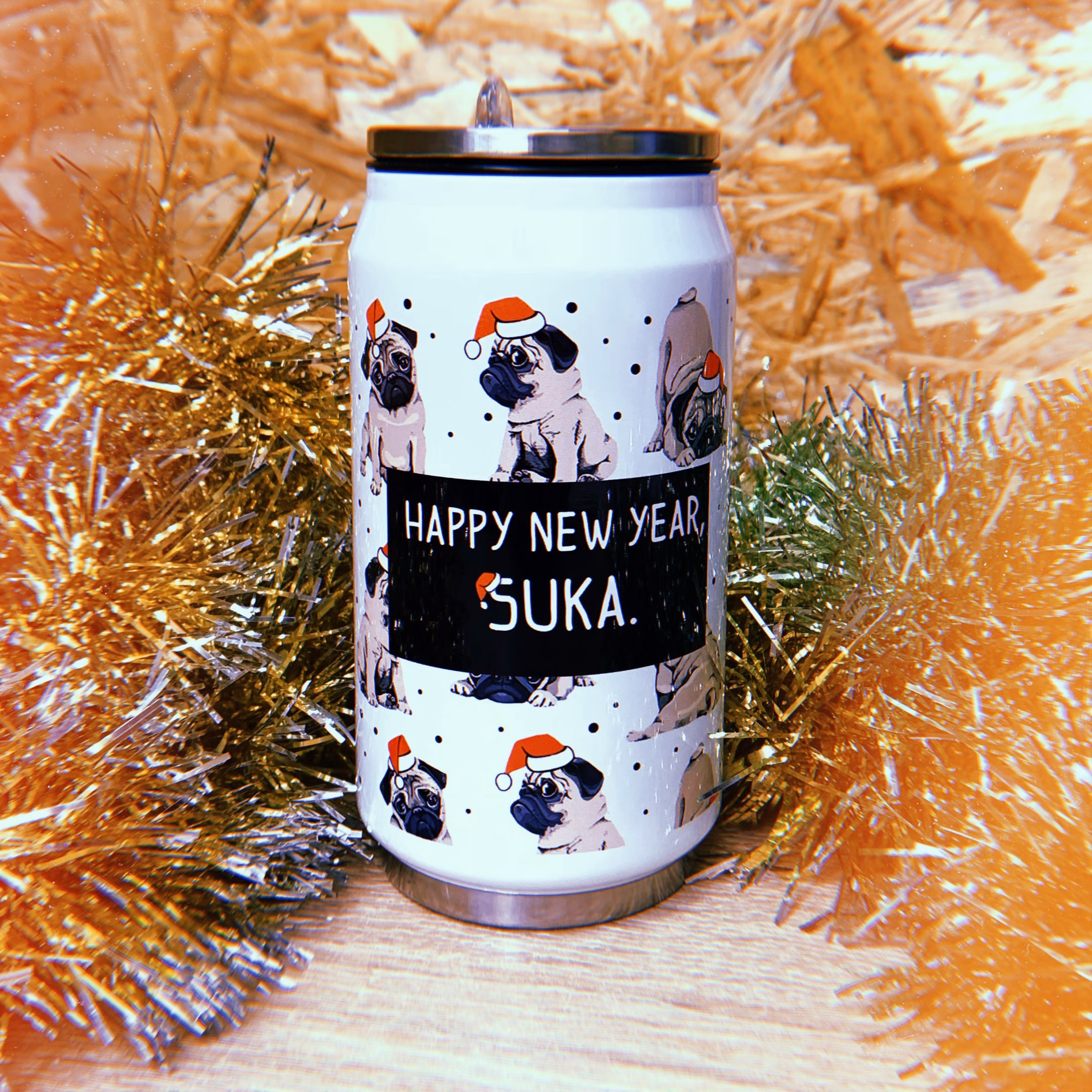 Банка "Happy New Year, Suka"  Новогодняя коллекция