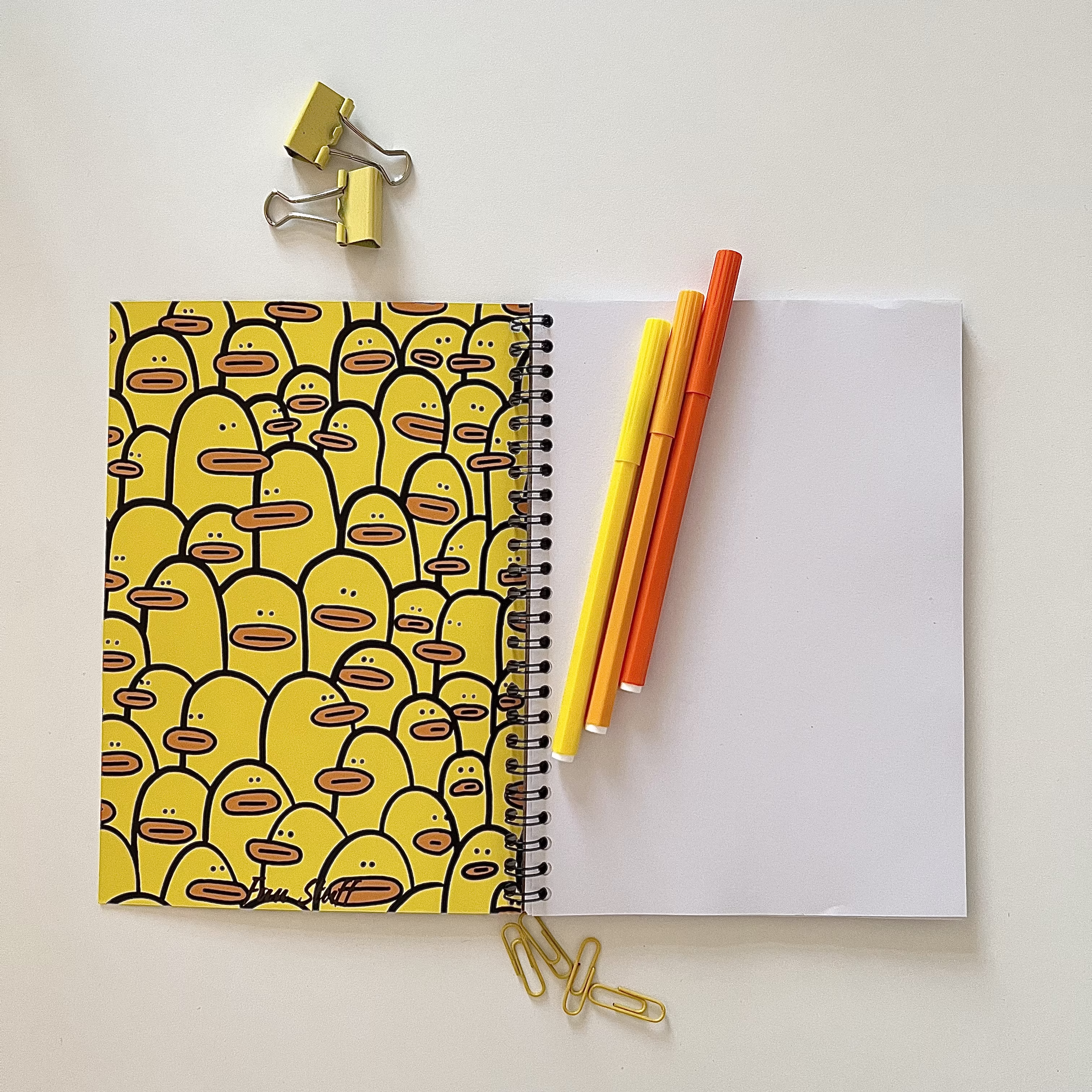 Блокнот в точку "Утки уточки утята"