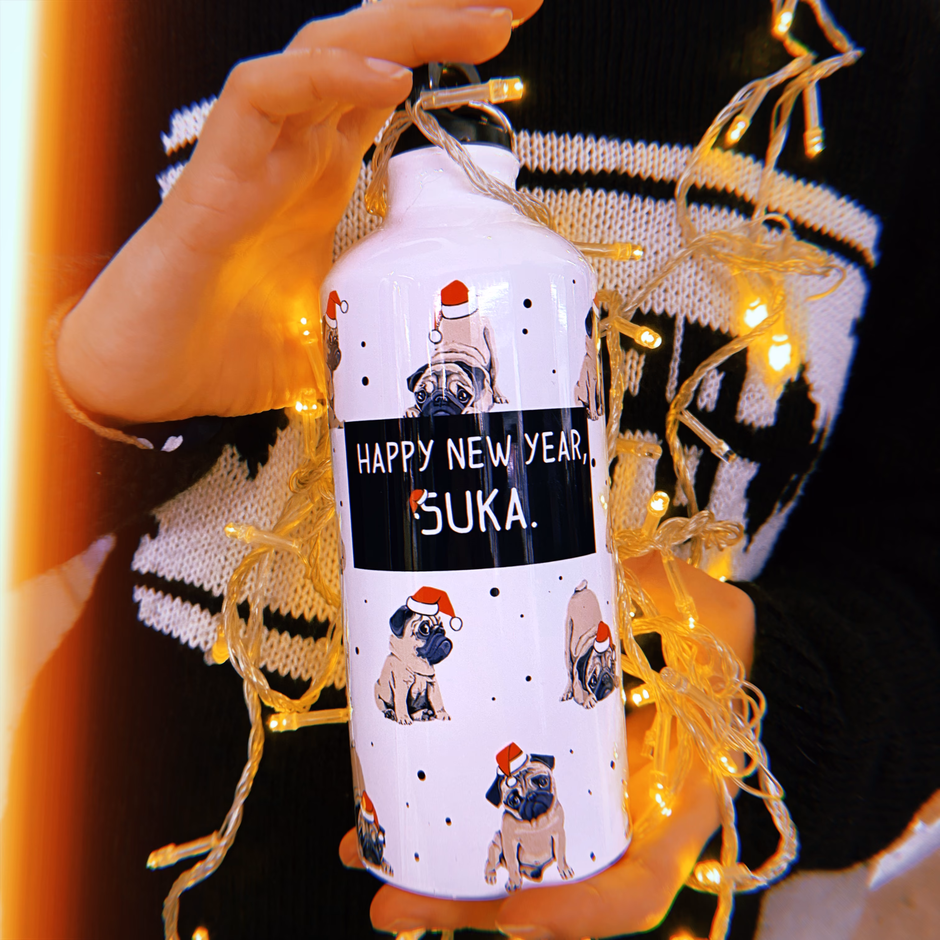 Бутылка "Happy New Year, Suka" Новогодняя коллекция