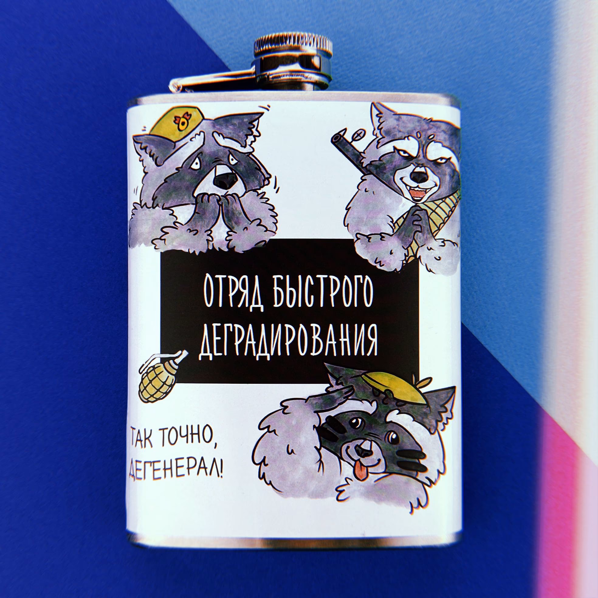 Фляга "Отряд быстрого деградирования"