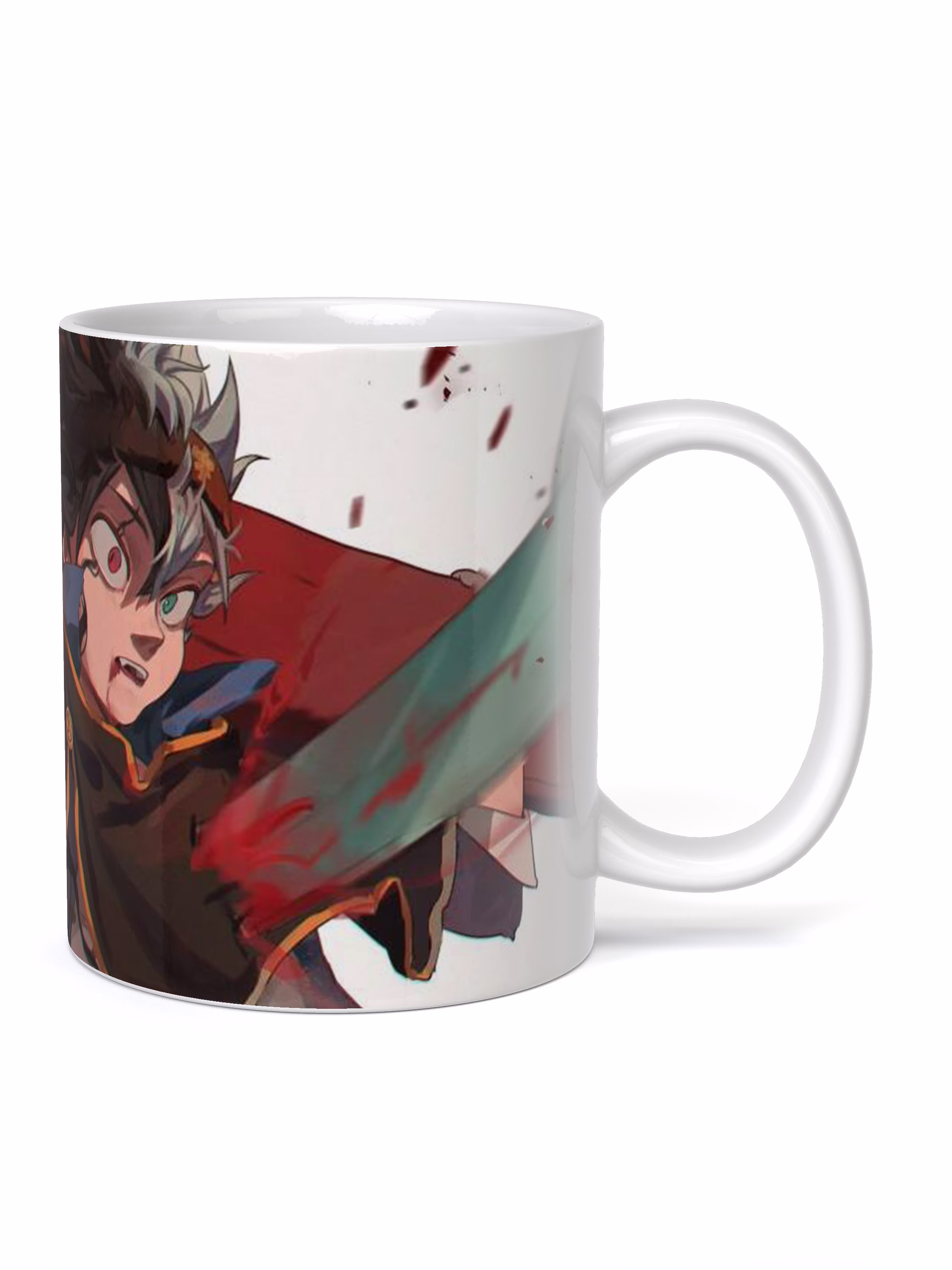 Кружка "Черный клевер Аста распятие"