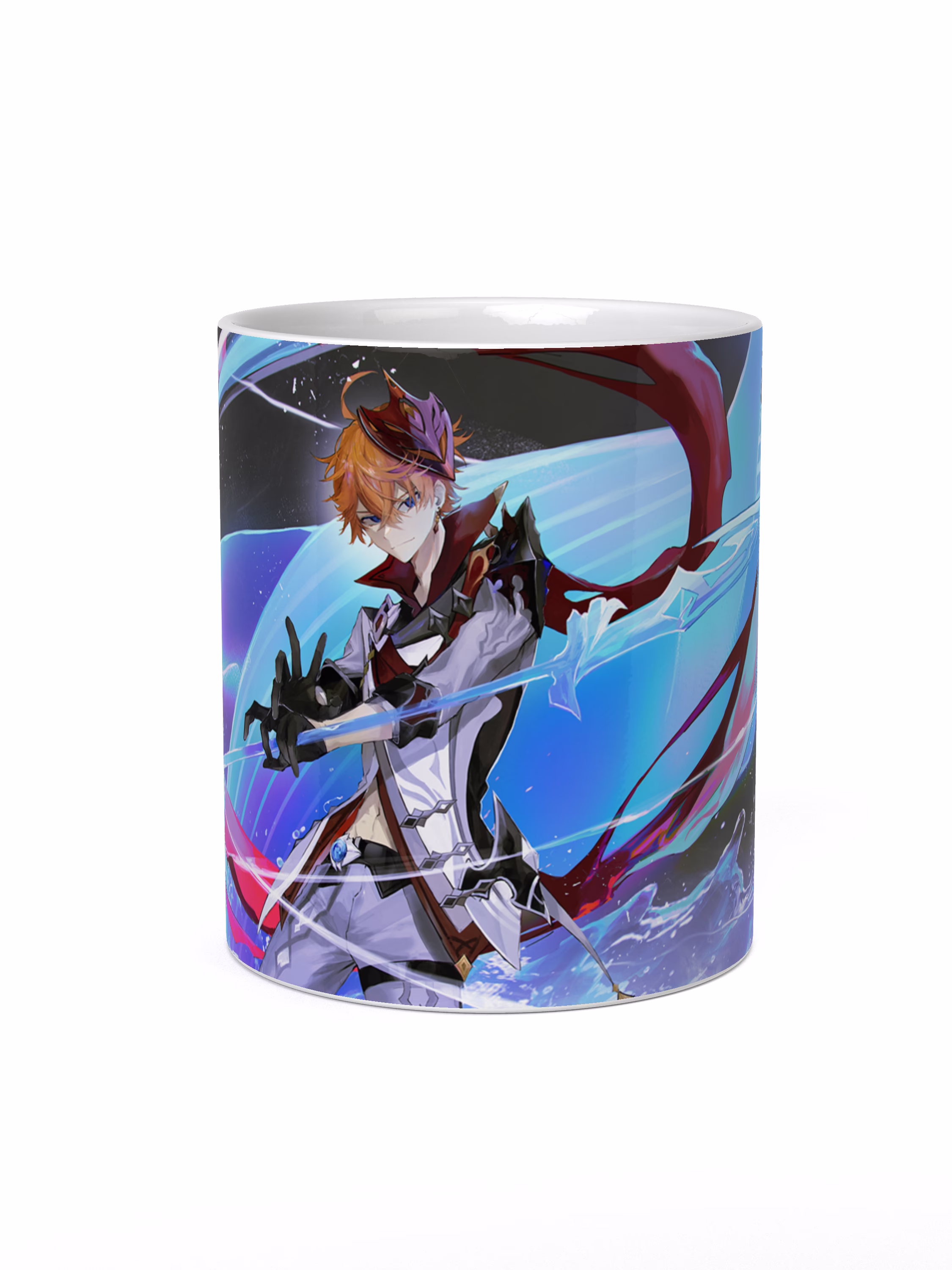 Кружка "Геншин Тарталья копьё"