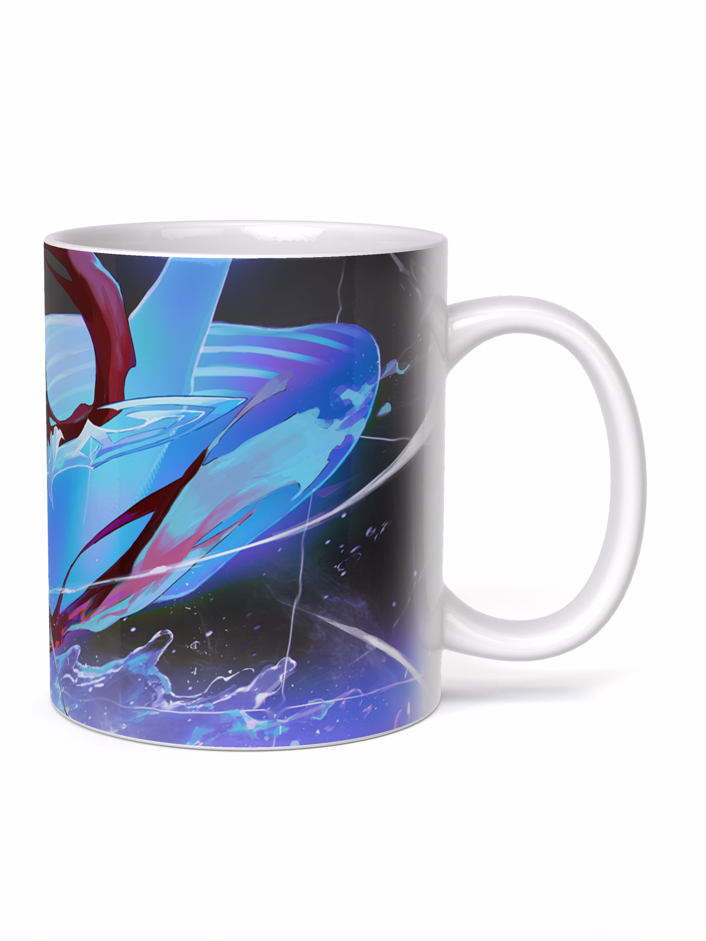 Кружка "Геншин Тарталья копьё"