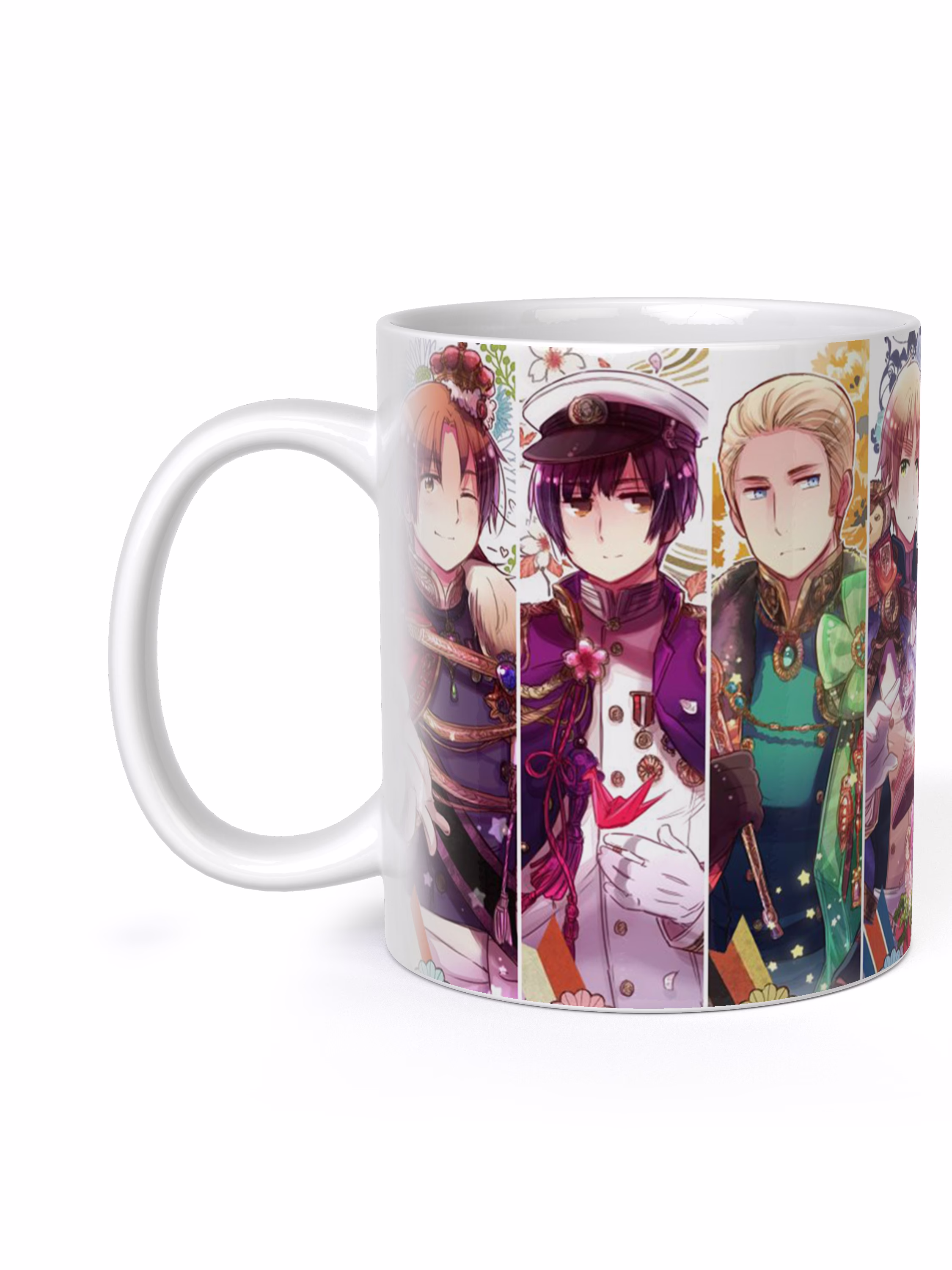 Кружка "Хеталия Италия Япония Германия Великобритания Франция США Россия Китай"