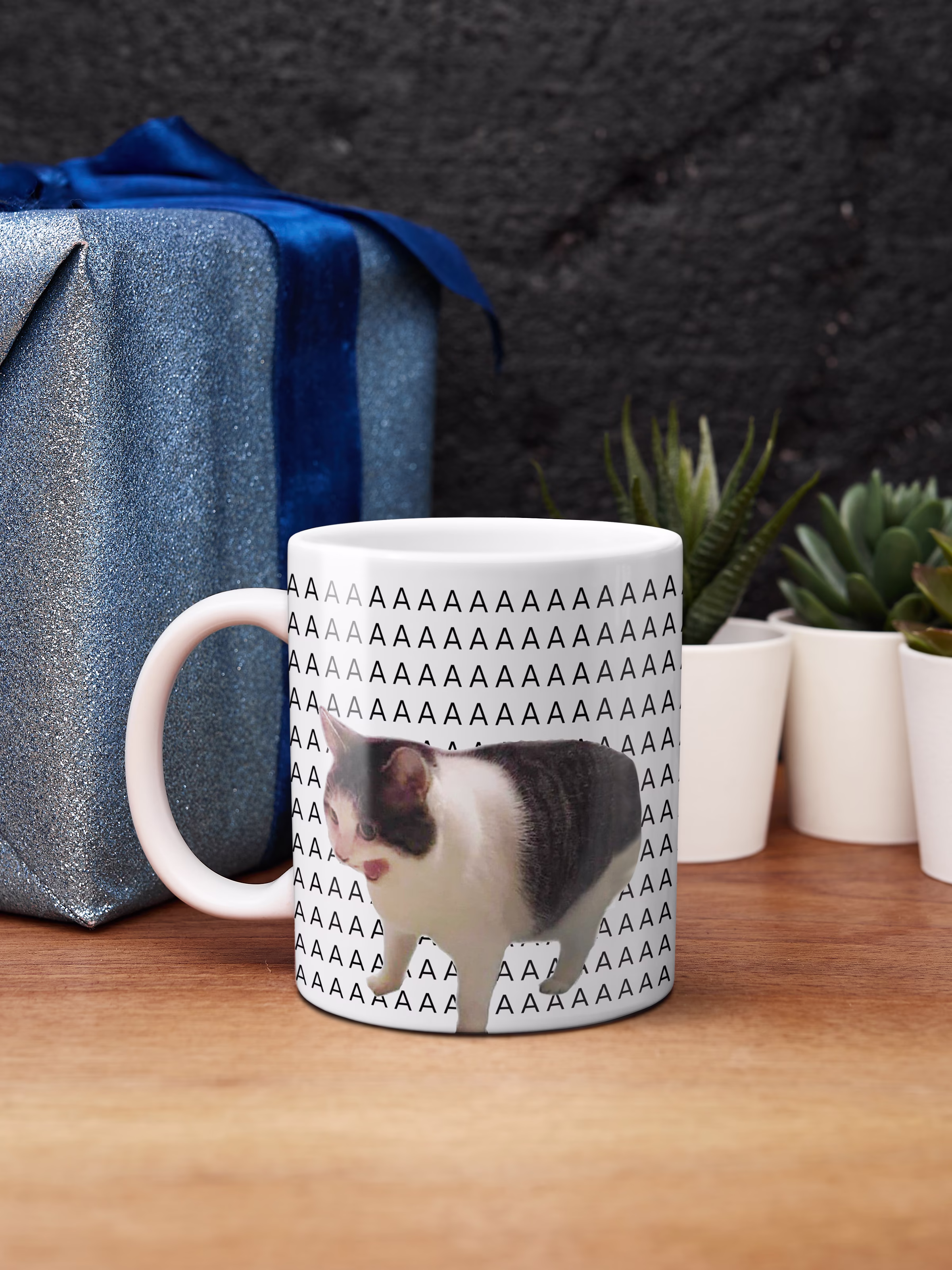 Кружка "Кот мем ААА"