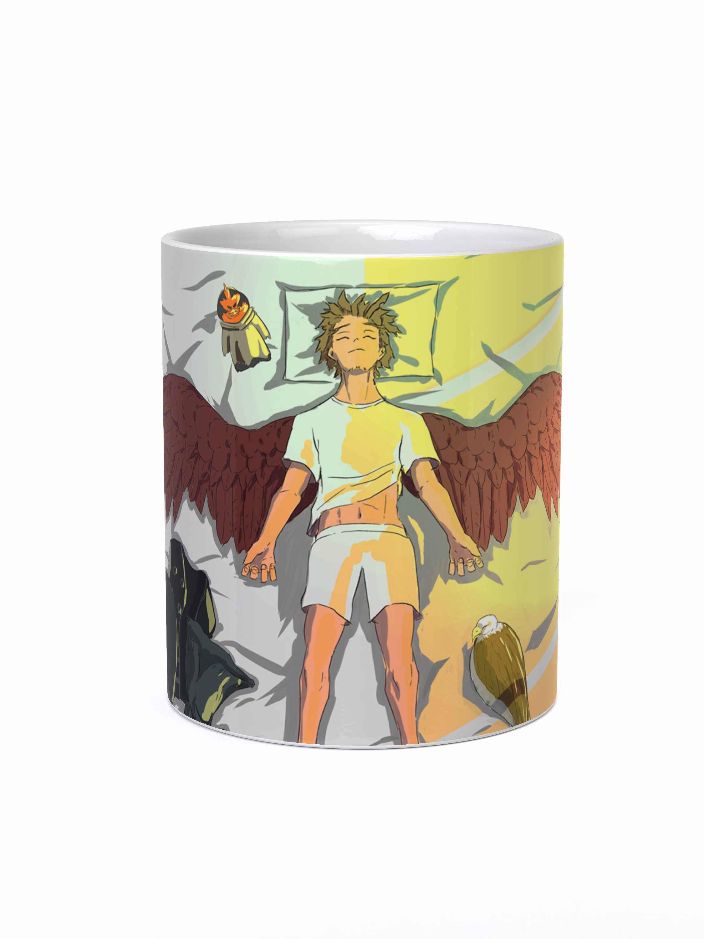 Кружка "Моя геройская академия Кейго Таками крылья"