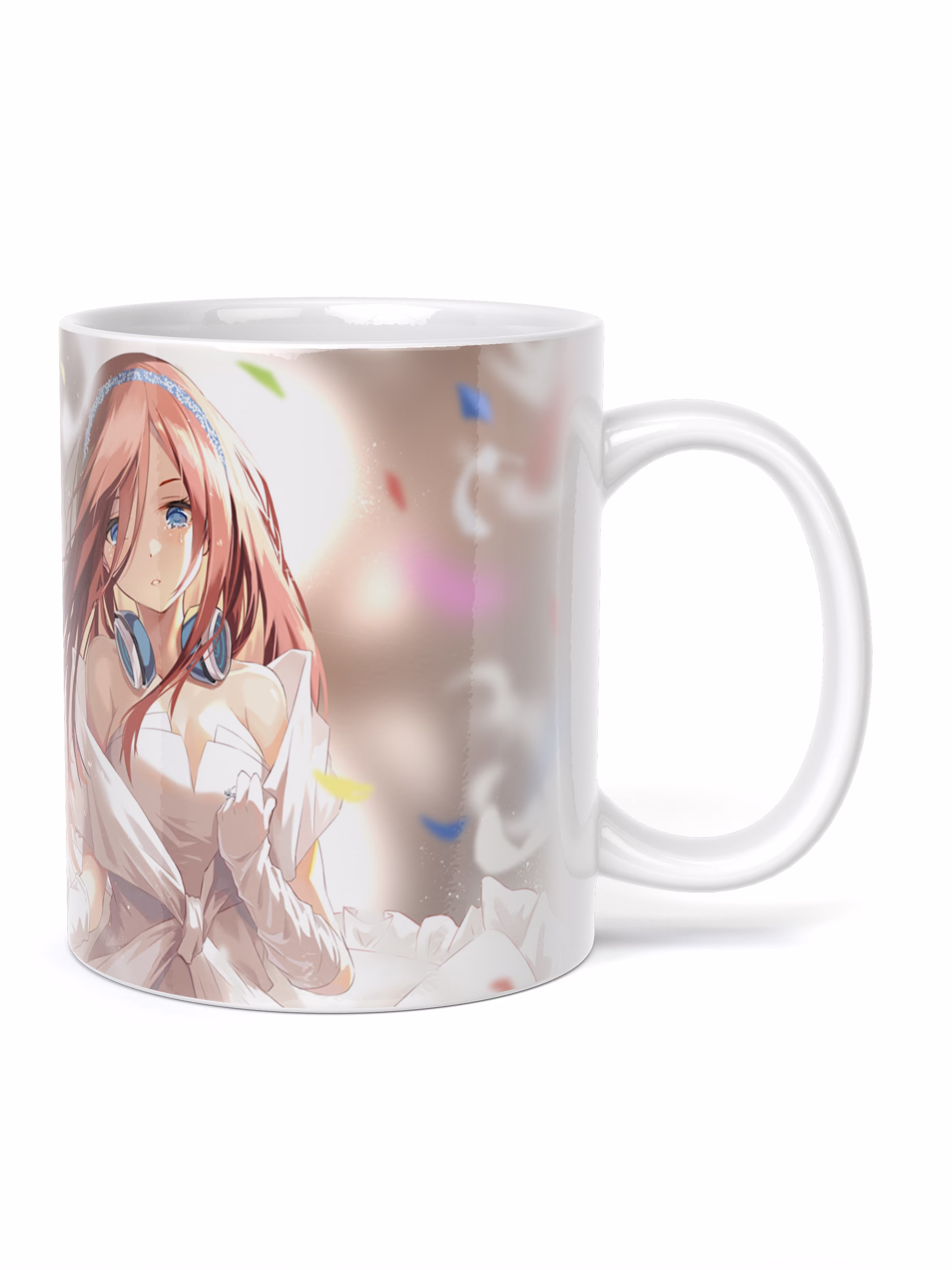 Кружка "Пять невест. Мику Накано Miku Nakano (перья)"