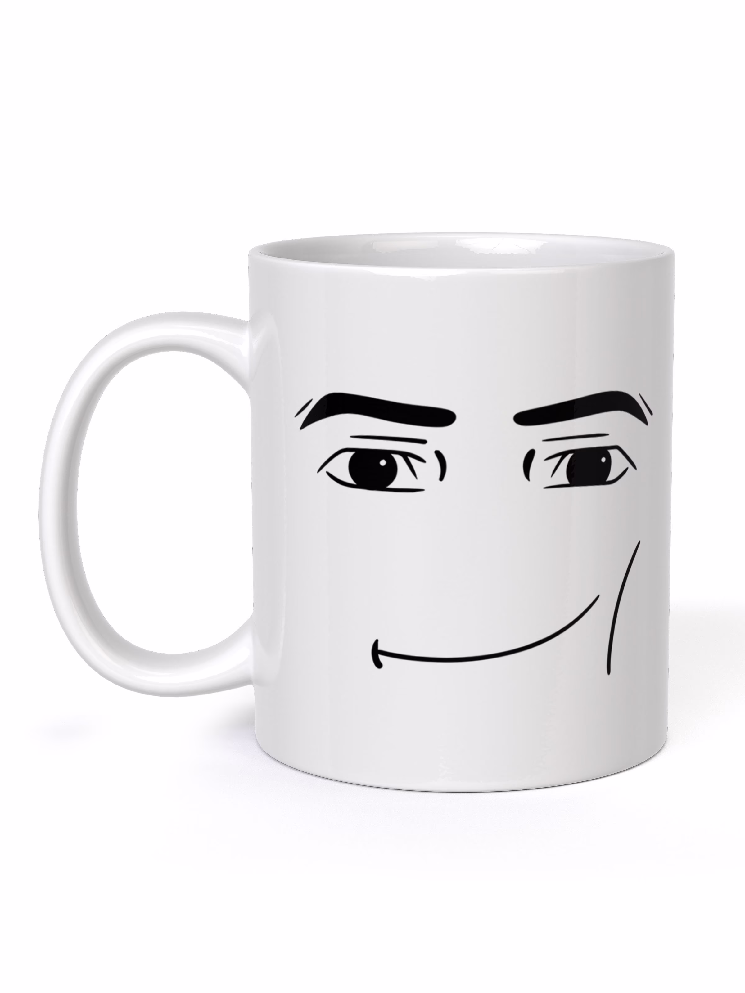 Кружка "Роблокс улыбка мем"