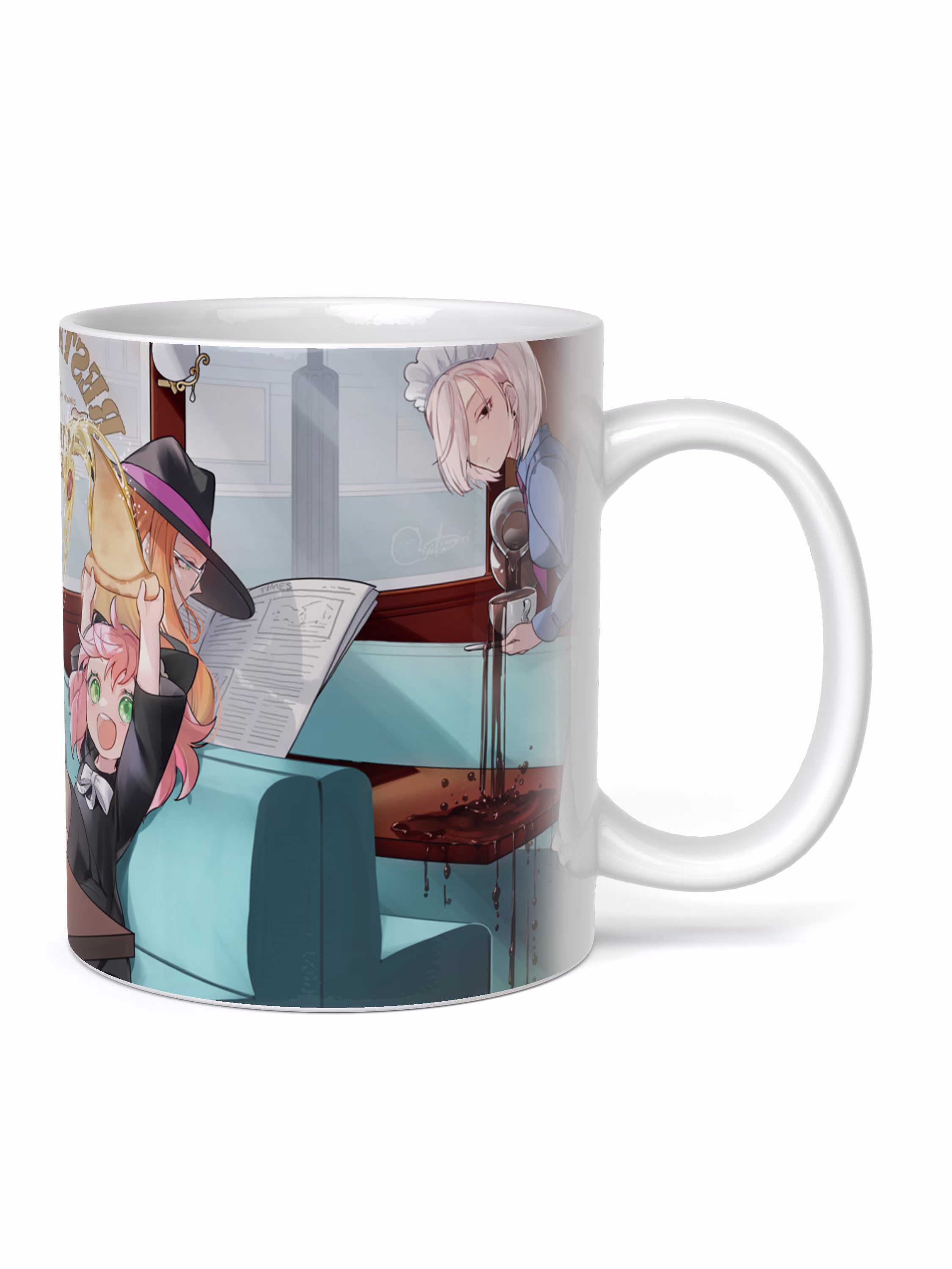 Кружка "Семья шпиона Ллойд Форджер Аня Форджер Йор Форджер в кафе"