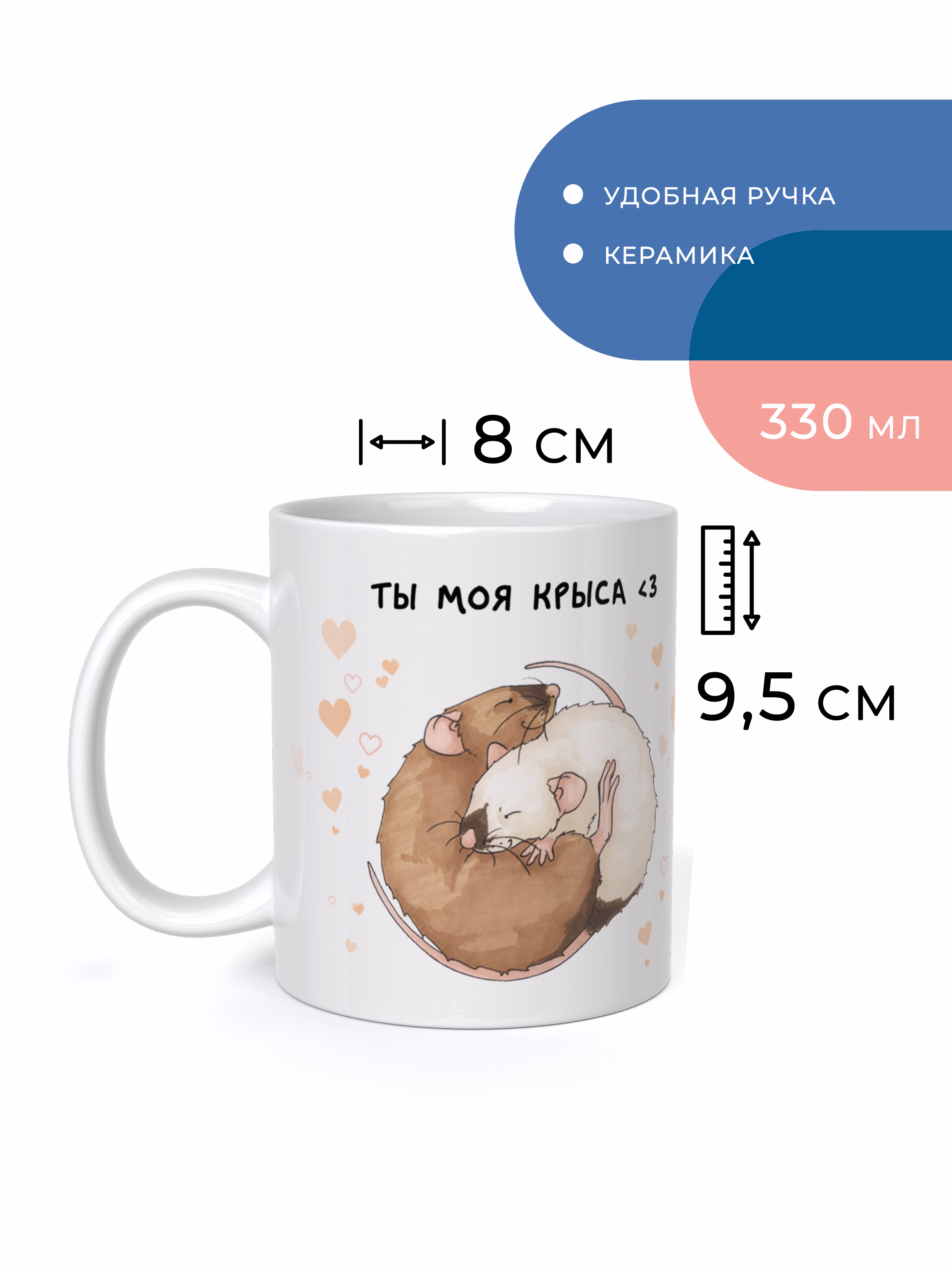 Кружка "Ты моя крыса"