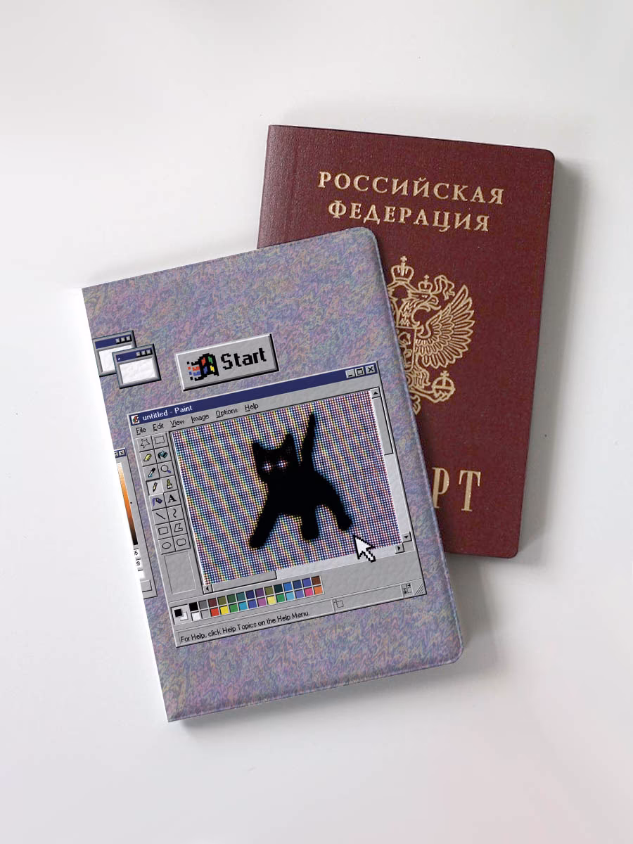 Обложка для паспорта "er"