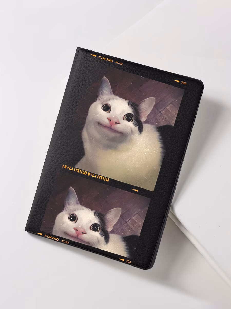 Обложка для паспорта "Мем кот ну чтош"