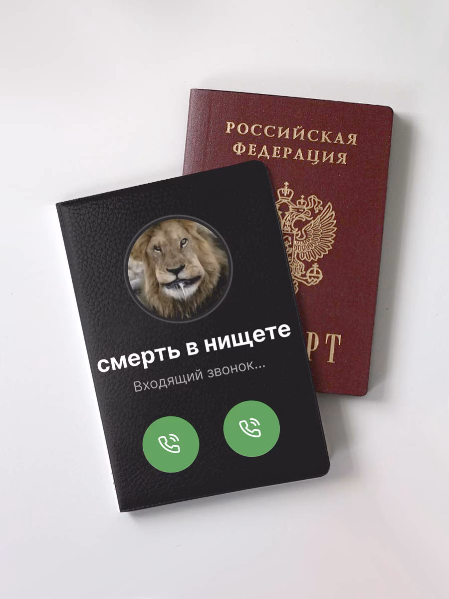 Обложка для паспорта "Смерть в нищете"
