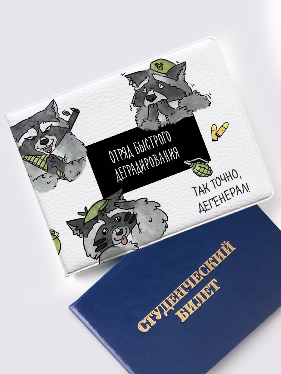 Обложка на студенческий «Отряд быстрого деградирования»