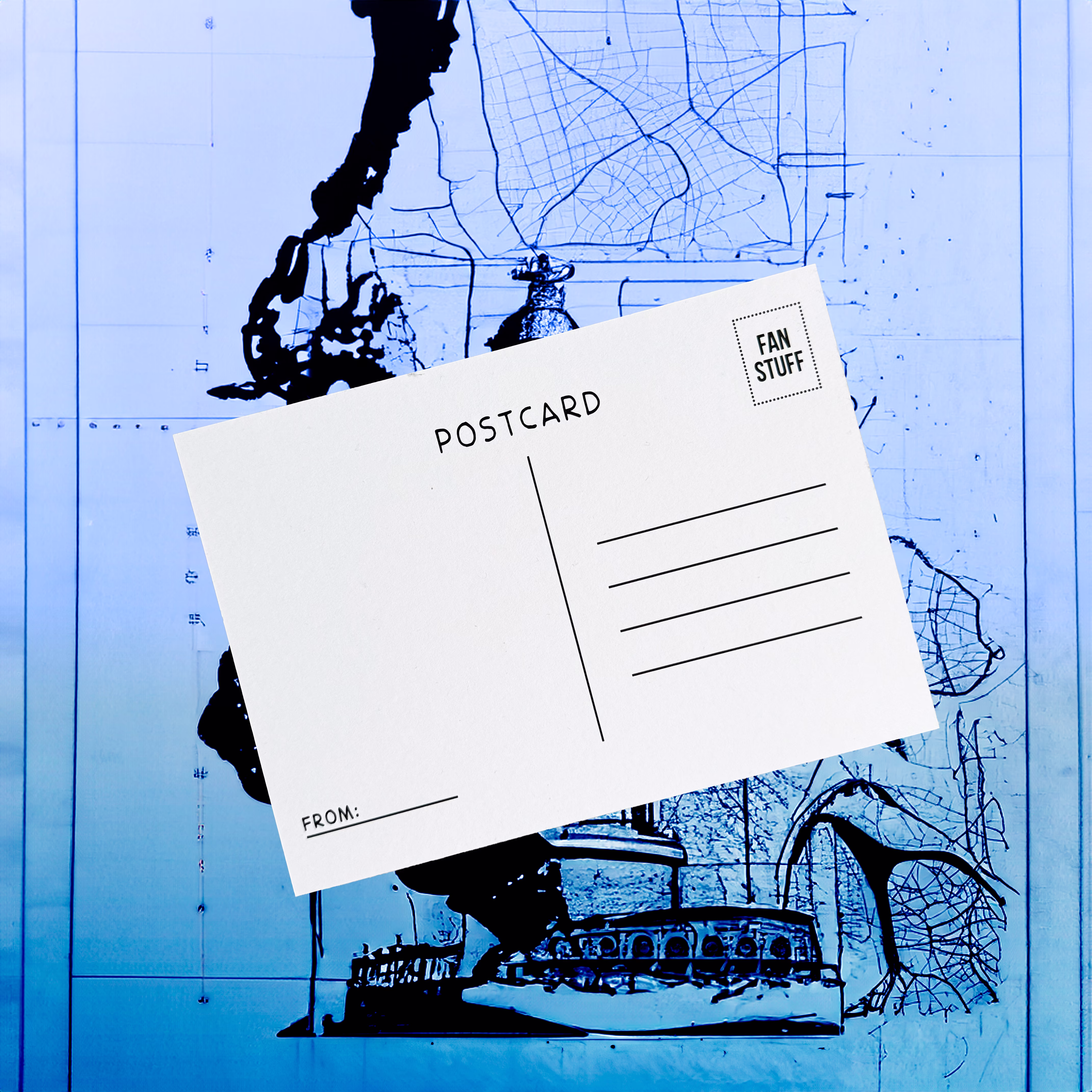 Открытка "ST.PETERSBURG" карта