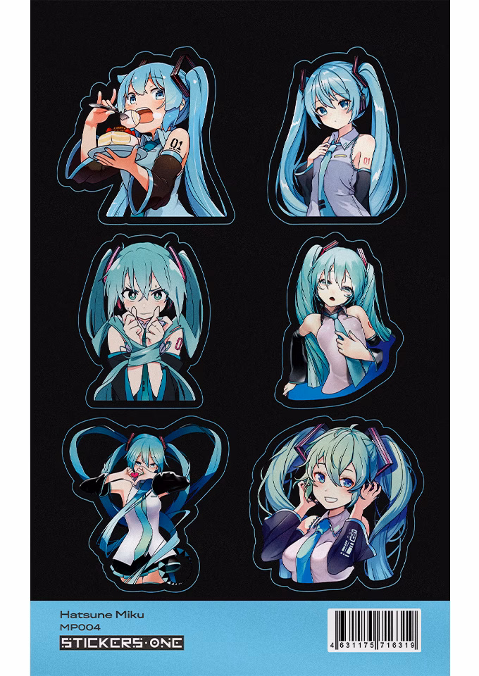 Стикерпак А6  Hatsune Miku