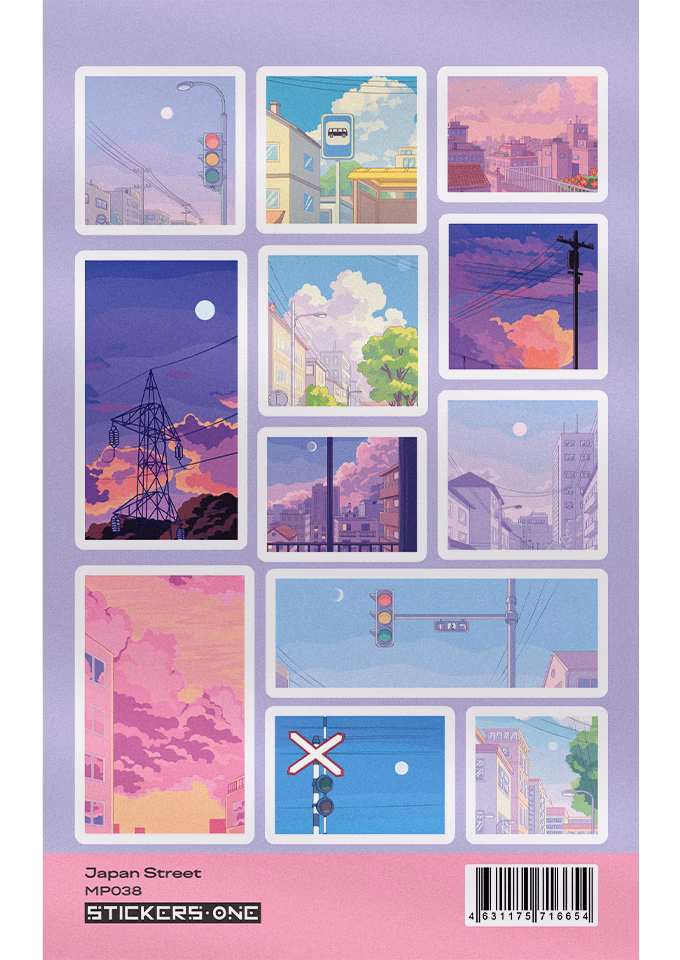 Стикерпак А6 Japan Street