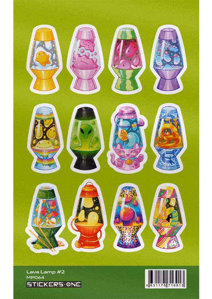 Стикерпак А6 Lava Lamp #2