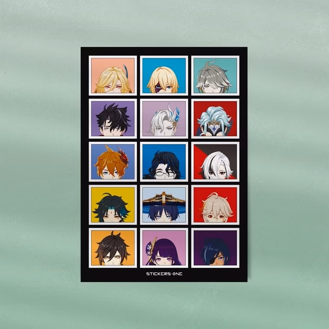 Стикеры ВИНИЛОВЫЕ Genshin Impact #11