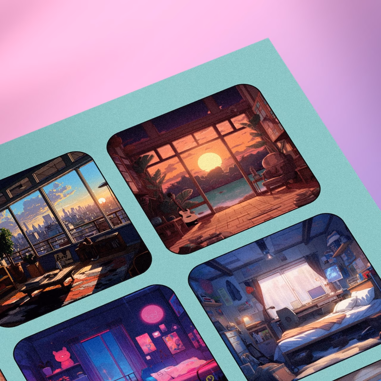 Стикеры ВИНИЛОВЫЕ Home Mood