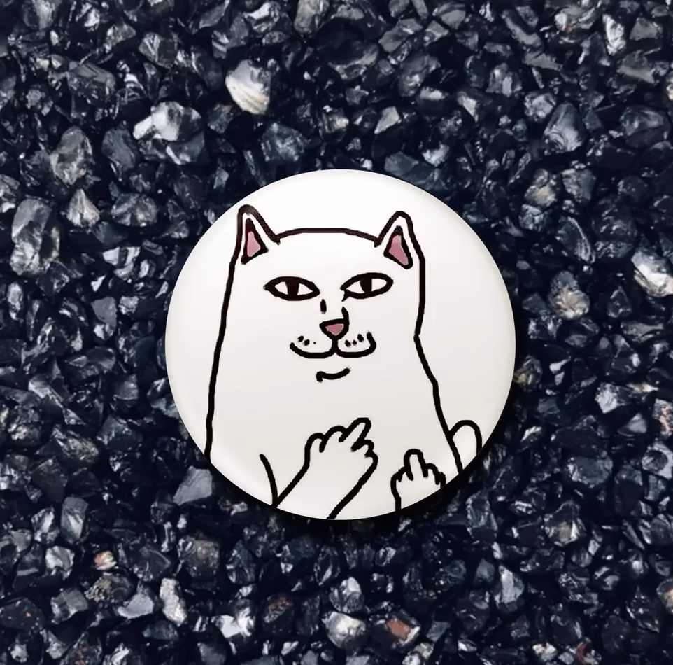 Значок "Факушки" с котом