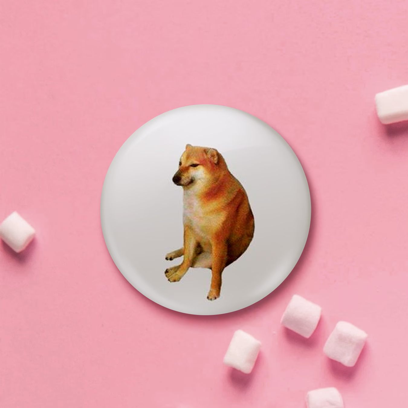 Значок "мем грустный пес"  sale