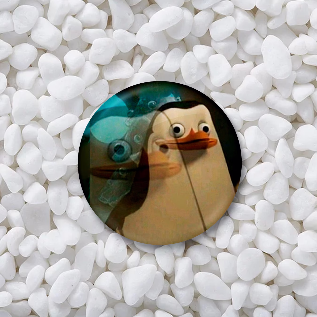 Значок "Пингвин из Мадагаскара с флешбеками "