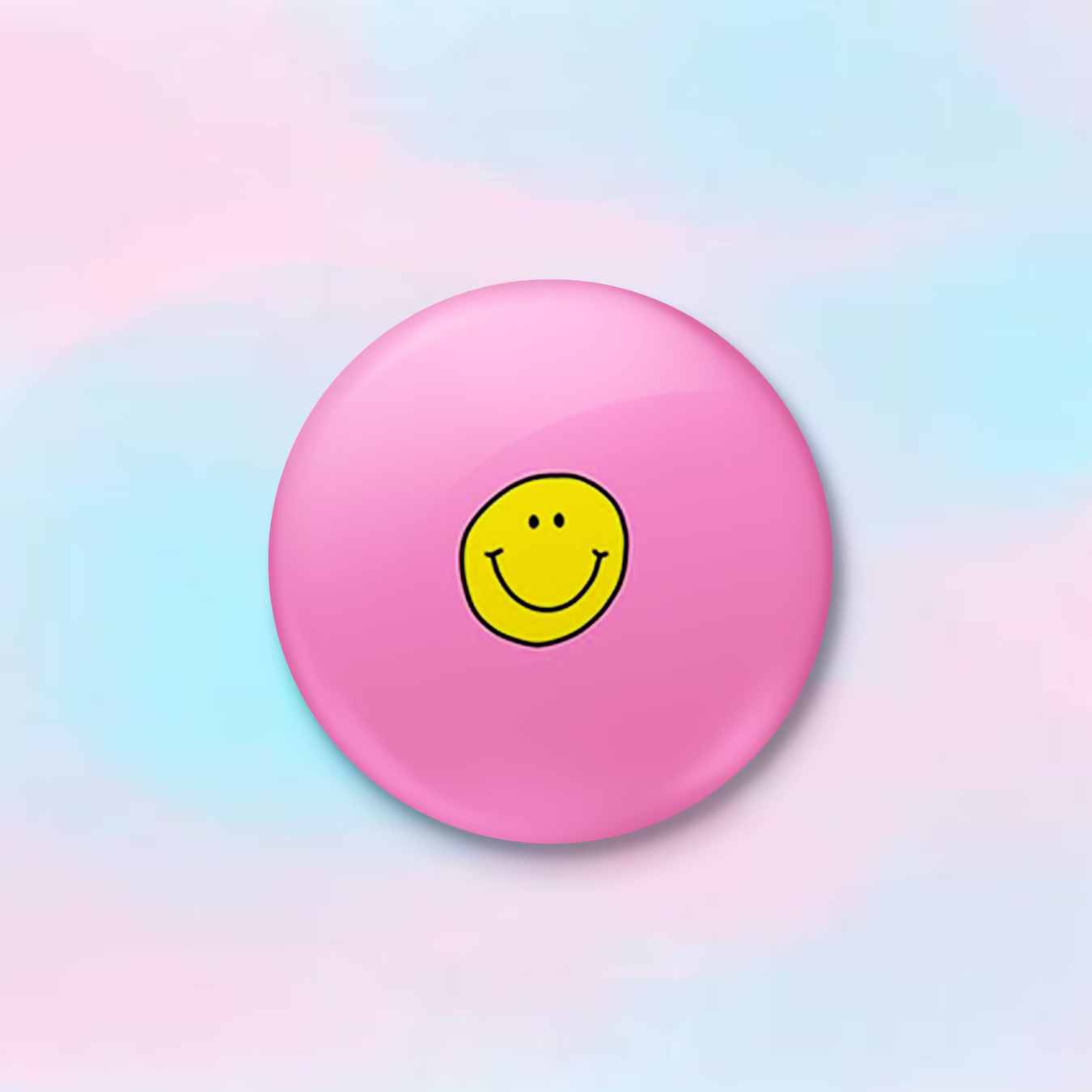 Значок "Смайлик" на розовом фоне sale