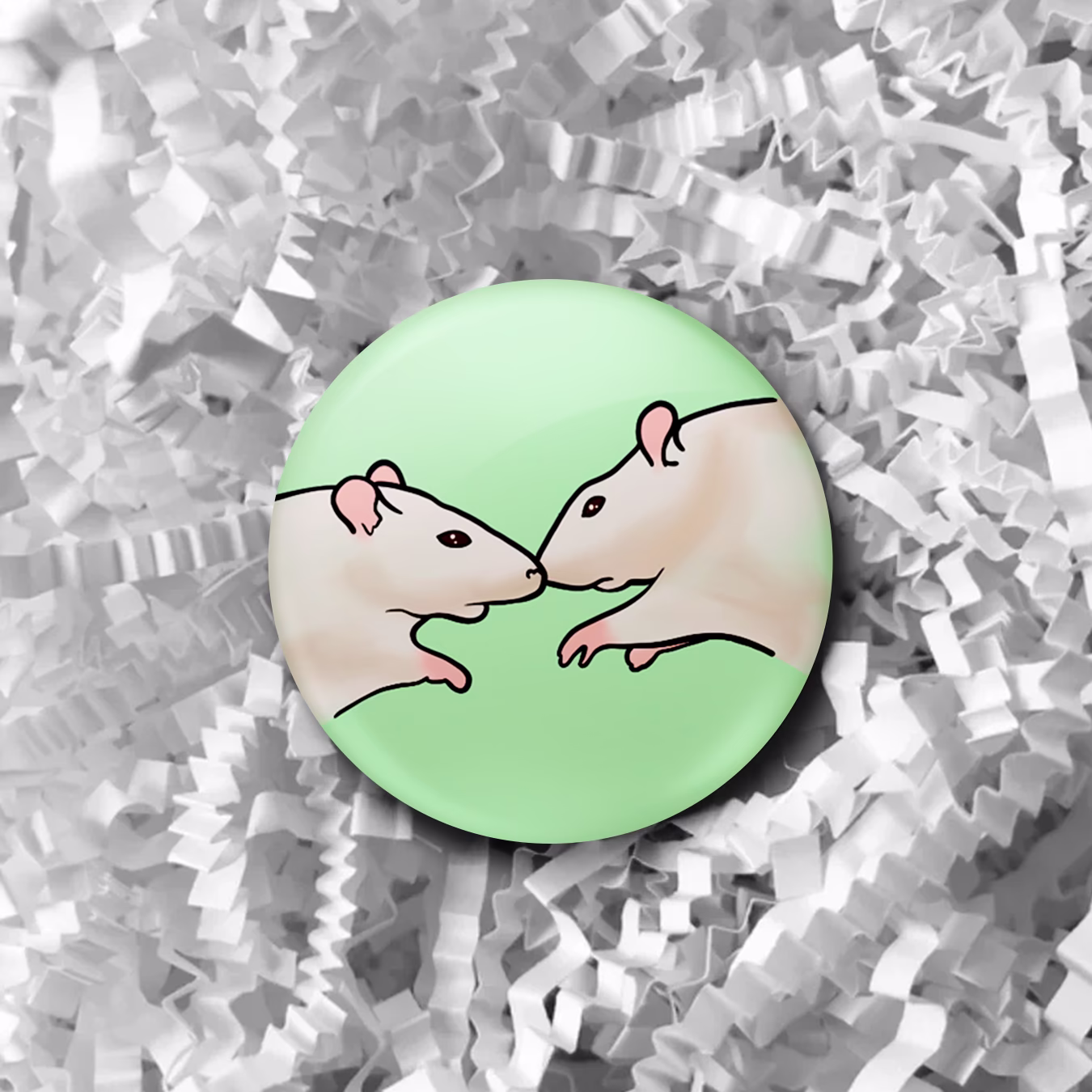 Значок "Ты крыса, да я крыса"